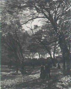Bois De Boulogne With People Walking, The 2 — Vincent Willem Van Gogh, Post-impressionism