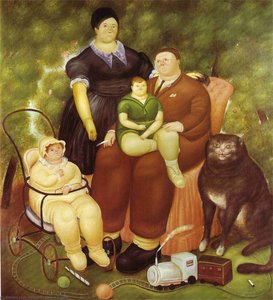 Scene De Famille — Fernando Botero, Pop Art