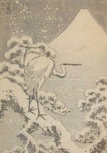 白い三つ — 葛飾北斎 (katsushika Hokusai)