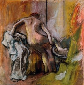 Leaving The Bath — Edgar Degas, Impressionism