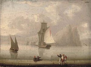 A Royal Naval Cutter Heading Into Gibraltar — Thomas Buttersworth