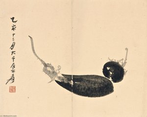 Eggplants — Zhang Daqian