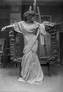 Model at the artist