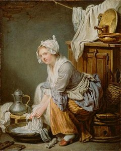 The Laundress — Jean-baptiste Greuze