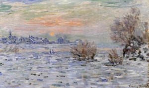 Invierno En La Sena, Lavacourt — Claude Monet