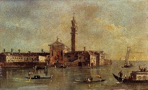 View Of The Island Of San Giorgio In Alga Venice — Francesco Lazzaro Guardi