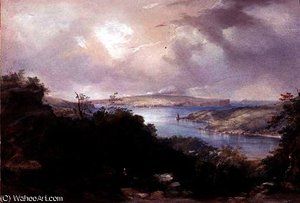 Sydney Harbour Looking Towards The North Head — Conrad Martens, Hudson River School