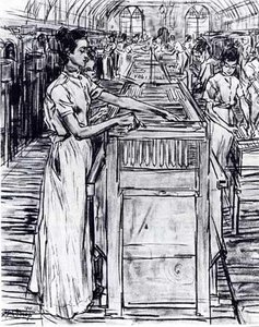 Female Employees In The Candle Factory In Gouda — Jean Theodoor Toorop