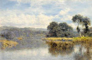 A Fine Day On The Thames — R.a Benjamin Williams Leader