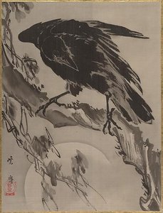 月に鴉図 Crow and the Moon