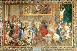 Louis Xiv Visiting The Gobelins Factory — Charles Le Brun, Baroque Classicism
