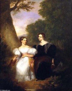 Portrait Of The Artist's Wife And Her Sister — Asher Brown Durand