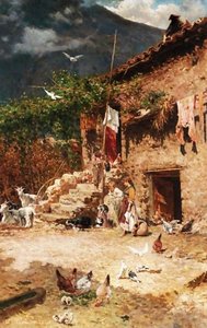Children in the farmyard