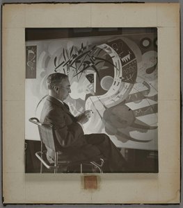 Wassily Kandinsky In His Studio In Neuilly-sur-seine In Front Of — Bernard Lipnitzki