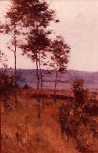 Spring Landscape, (painting) — John Henry Twachtman