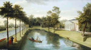 The Pond And The Temple — Pieter Andreas Rysbrack