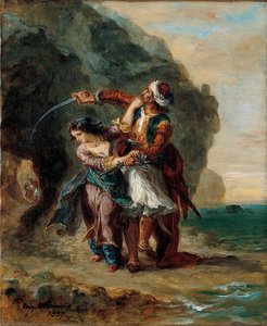 Selim And Zuleika — Eugène Delacroix, Romanticism
