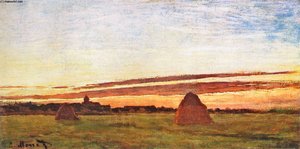 Los Campos De Trigo En Chailly — Claude Monet