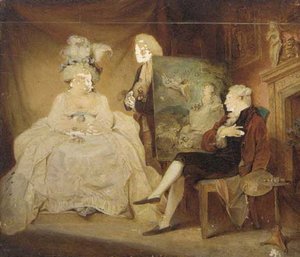Casimire And Lady Pentweazel, From Samuel Foote's Taste — Robert Smirke
