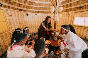 Traditional Oromo Meal — Abel Gashaw Gebremedhin, Contemporary Realism