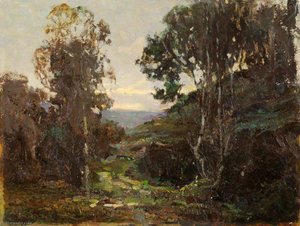 Path Through Moorland — Benjamin Haughton, Hudson River School