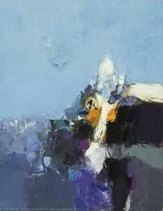 Blue And Purple City Paris — Donald Hamilton Fraser