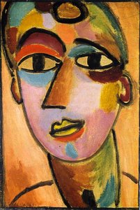 Mystical Head: Youth Ii — Alexej Von Jawlensky, Expressionism