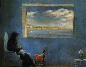 Das Porträt Von Großmutter Ana Beim Nähen — Salvador Dalí, Post-impressionismus