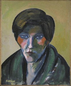 Figure Au Châle Vert — Maurice Estève