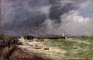 Le Havre, A Gust Of Sind At Frascati — Eugène Louis Boudin