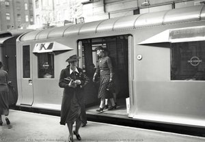 Earls Court Underground station with Q-38 stock