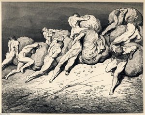 The Hoarders And Wasters — Paul Gustave Doré, Romantic Illustration