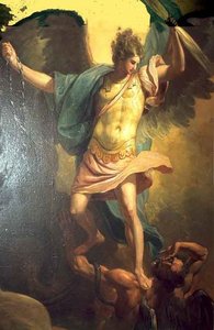 Archangel Michael ^ Satan — Benjamin West