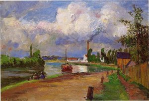 Landscape Of The Oise — Camille Pissarro, Impressionism