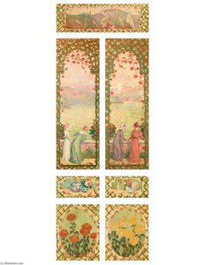 Untitled (a Set Of Seven Decorative Panels) — Georges D'espagnat