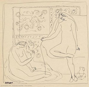 Two Women — Vytautas Kasiulis