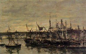 Portrieux, The Port — Eugène Louis Boudin
