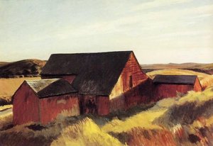 Cobb's Barns, South Truro — Edward Hopper
