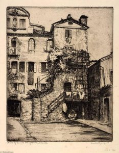 Court Of Santa Margherita, Venice — Bertha Evelyn Jaques