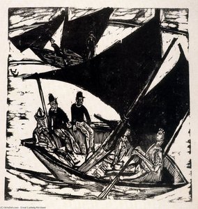 Sailing In Fehmarn — Ernst Ludwig Kirchner, German Expressionism