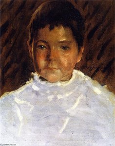 Study Of A Boy's Head (also Known As Robert Stewart Chase) — William Merritt Chase, Impressionism