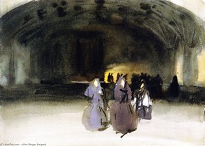 Women Appraching — John Singer Sargent