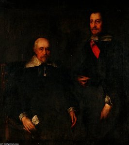 Sir Ralph Hopton And His Father Robert Hopton — Sir Anthony Van Dyck