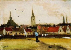 Blick Auf Den Haag Mit Der Neuen Kirche — Vincent Willem Van Gogh