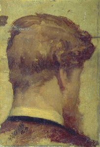 Portrait de de Laroche en profil perdu