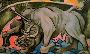 Dying Bull — Пабло Пикасо, Cubist Expression