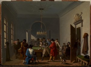 The Billiard Room — Nicolas-antoine Taunay, Neoclassical