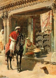Street Vendor, Ahmedabad — Edwin Lord Weeks