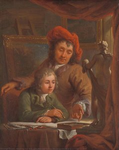 The Drawing Lesson, Abraham van Strij (I), c. 1790 - c. 1809