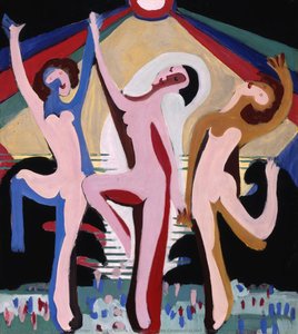 Colorful Dance I: Design For The Ceremonial Hall At The Museum Folkwang — Ernst Ludwig Kirchner, German Expressionism